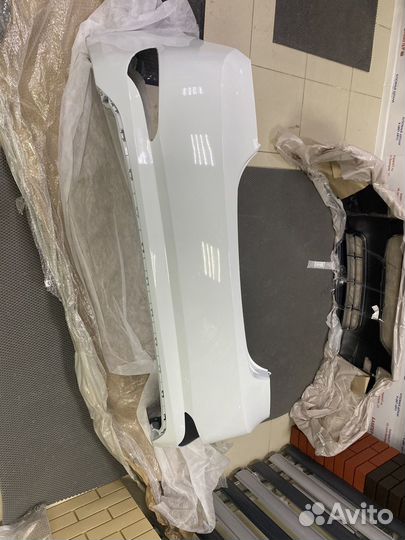 Бампер задний солярис с 14г белый PGU