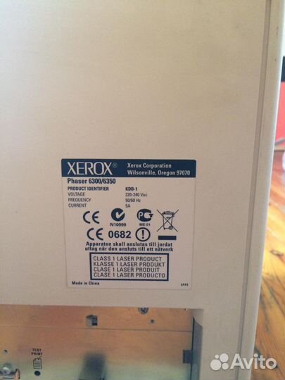 Принтер цветной xerox 6300