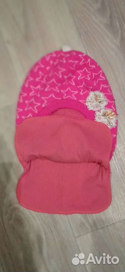 Шапка шлем для девочки