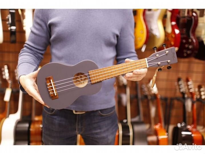 Hampi SBK-Grafite - Укулеле сопрано с чехлом, граф