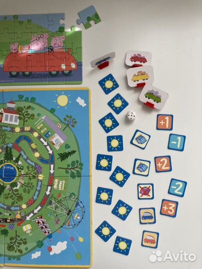 Настольная игра Свинка Пеппа+ пазл 20 элементов