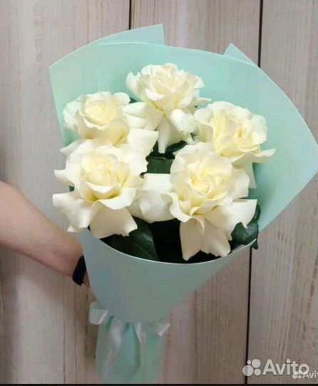 Французская роза Белая Букет Доставка