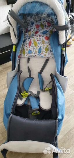 Детские санки коляска с колесами