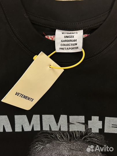 Футболка vetements rammstein