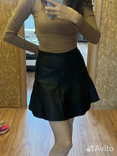 Кожаная юбка