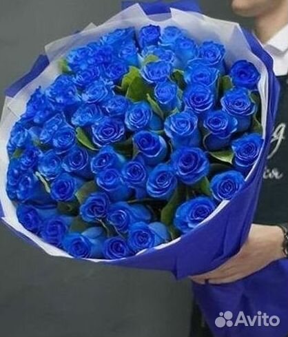 Синие розы Цветы Доставка