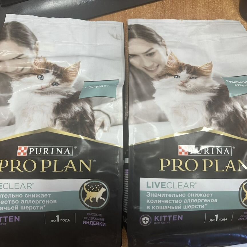 Корм для котят Pro Plan LiveClear 1,4кг индейка