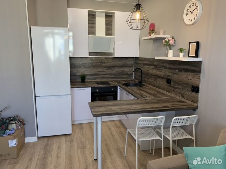 Кухня в студию с барной стойкой ксп:30914