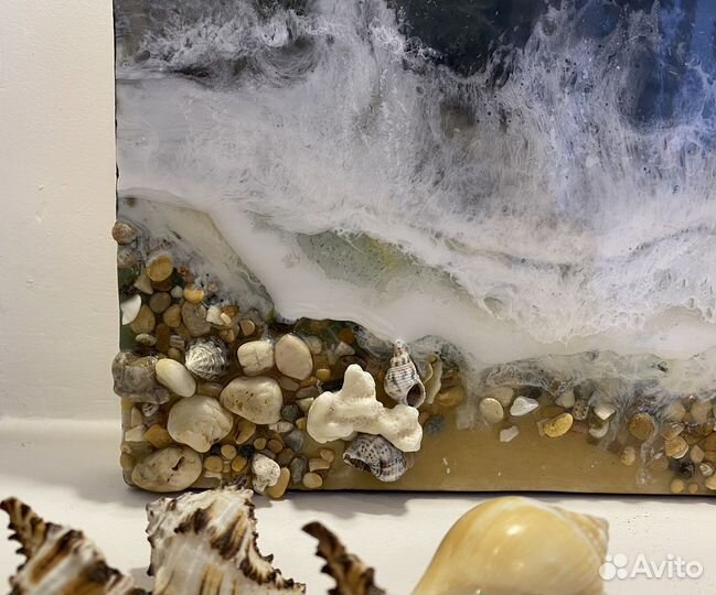Картина Море с эпоксидной смолой