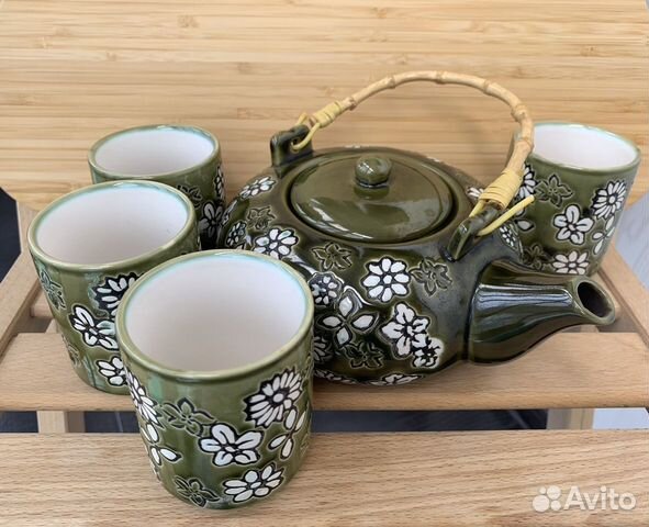 Чайник и чашки