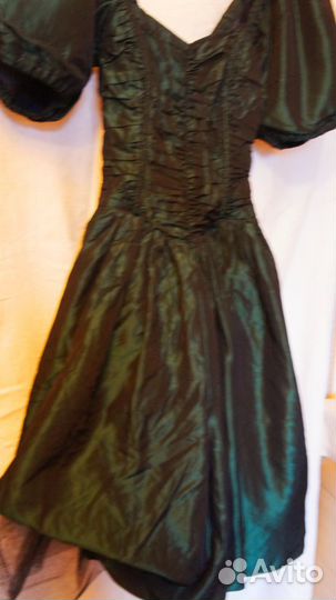 Платье винтажное вечернее женское брендовое 80-е