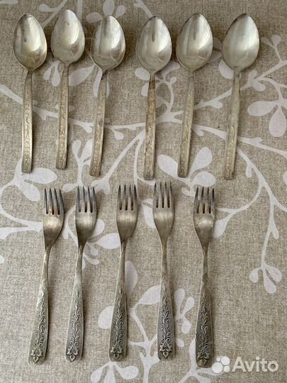 Мельхиоровые столовые наборы СССР