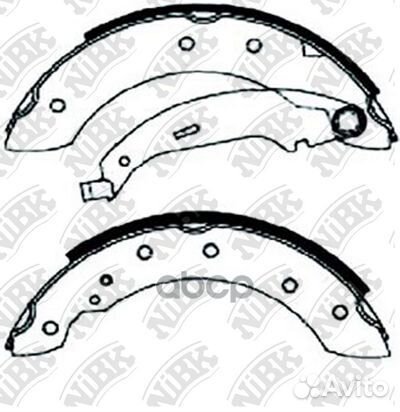 Колодки тормозные барабанные задние NiBK FN0602