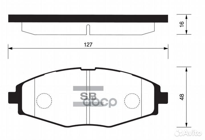 Колодки дисковые п Daewoo Lanos/Matiz 0.8/1.4/1