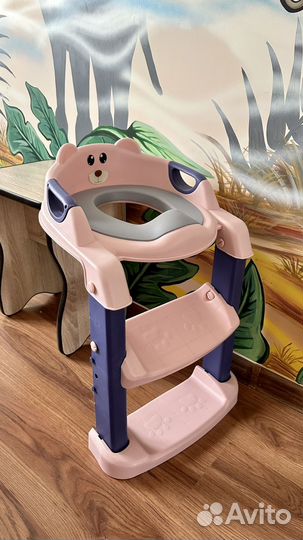 Сидушка на унитаз со ступенькой детская