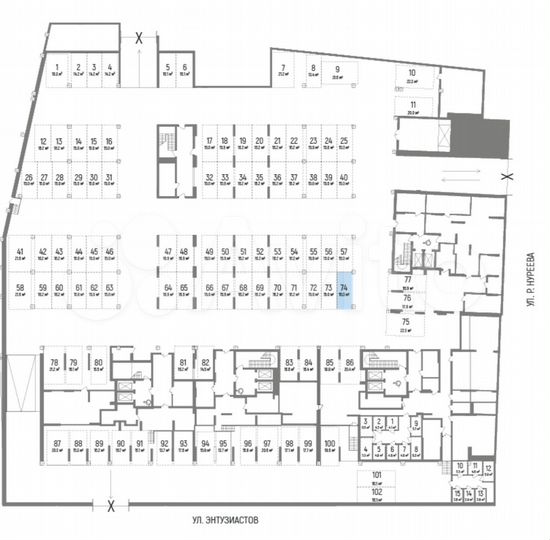 Машиноместо, 15 м²