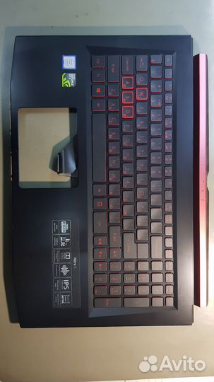Клавиатура Acer Nitro 5 черная топ-панель