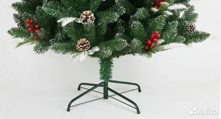 Елка искусственная с ягодами 150/180/210/240см