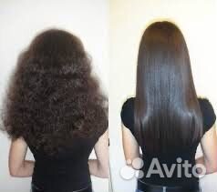 Прикорневой объем волос, Кератиновое выпрямление