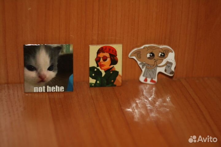 Значки деревянные ручной работы