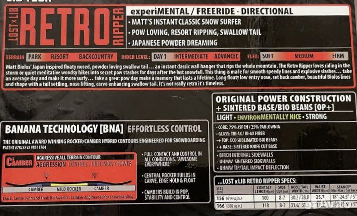 Lib Tech Lost Retro Ripper 156