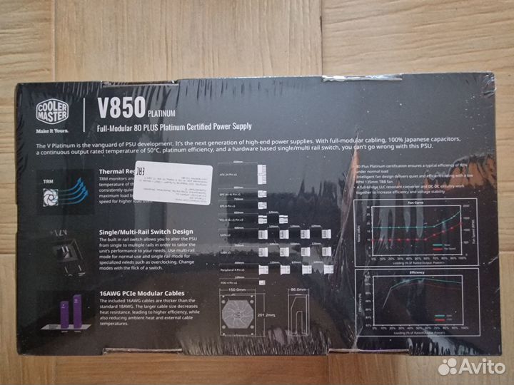 Новый бп Cooler Master V850 Platinum 850W