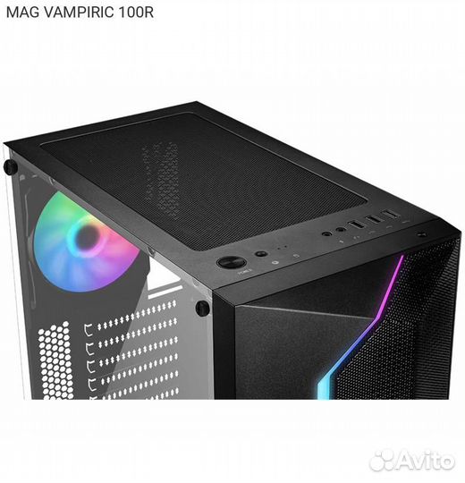 Корпус MSI MAG vampiric 100R Miditower Без бп Чёрн