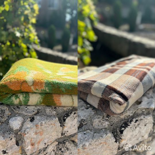 Пледы, одеяло шерстяное
