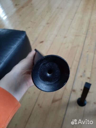 Ножки металл квадрат кровати чёрные 24,5 см 5 шт