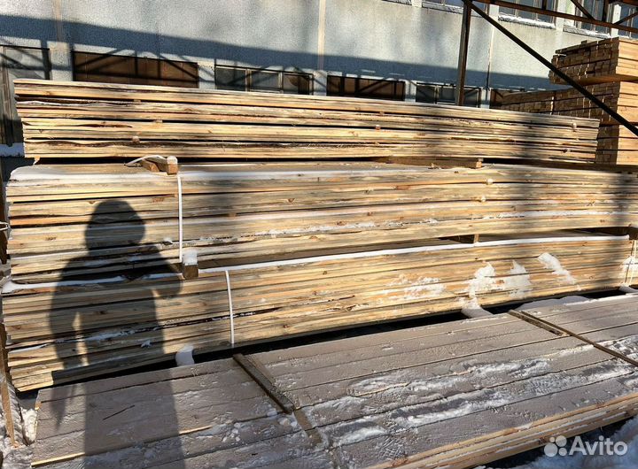 Доска обрезная 50х100х6000мм 1 сорт ГОСТ