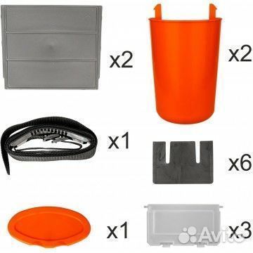 Ящик зимний FishBox (10л) оранжевый Helios