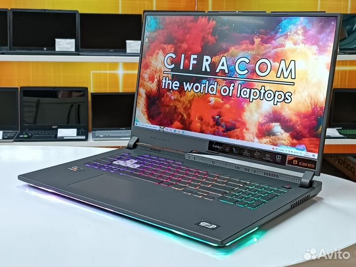 Игровой Asus17.3''144Hz Ryzen 7 4800H 16Gb RTX3050