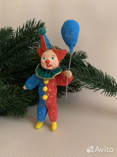 Ватная елочная игрушка