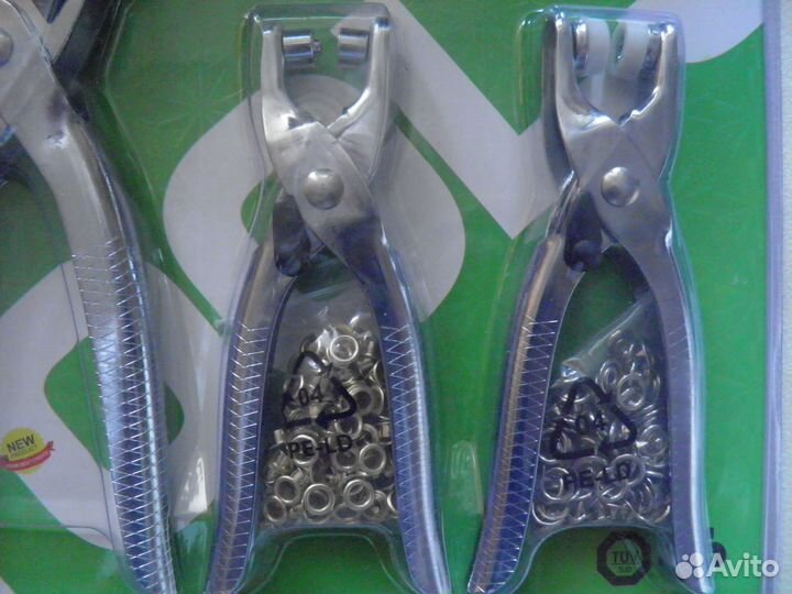 Дырокол 3 в 1 для кожи + заклепочник + клещ