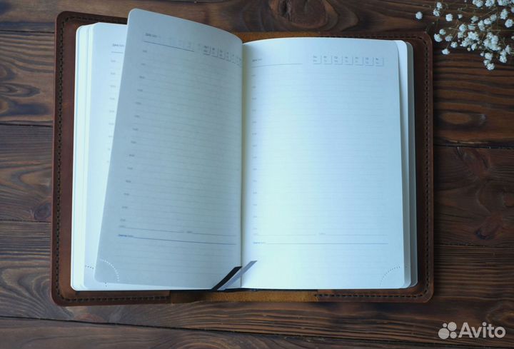 Ежедневник из натуральной кожи