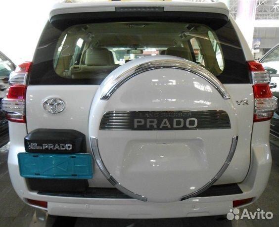 Накладка наклейка на колпак запасного колеса прадо