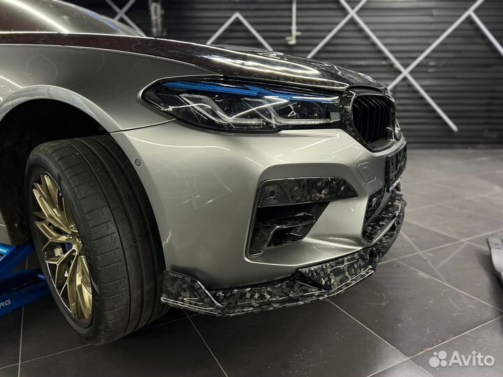 Губа BMW M5 F90 кованый карбон