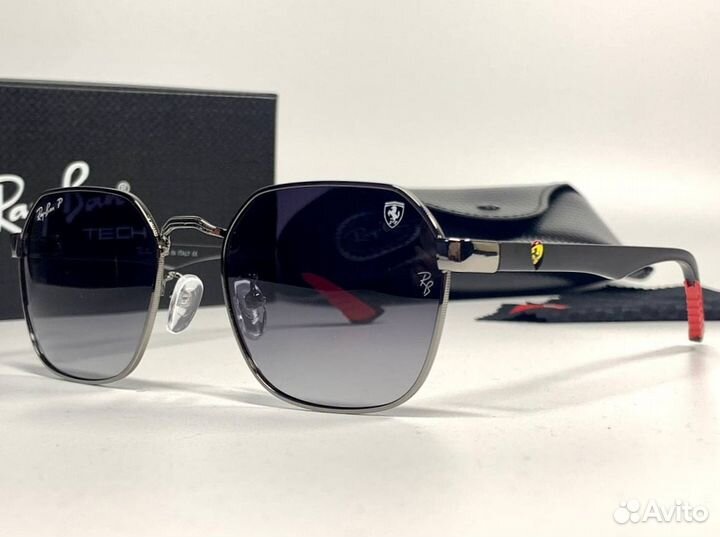 Очки Ray Ban Ferrari черные
