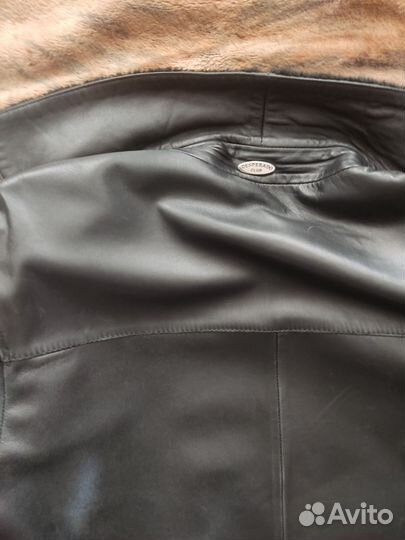 Кожаная куртка мужская 52 54
