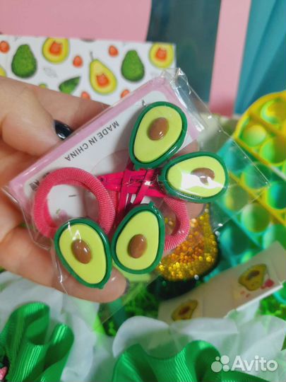 Канцбокс Авокадо подарок девочке