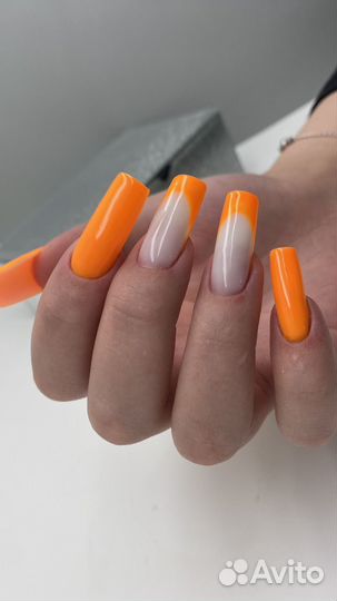 Маникюр, укрепление гелем, наращивание