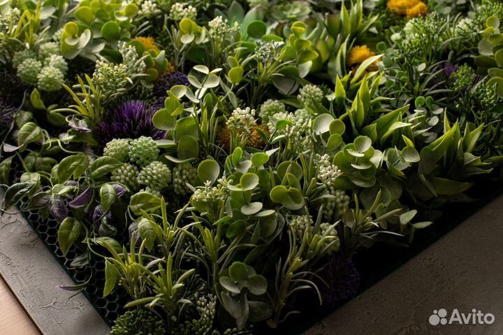 3D Фито картина, искусственные цветы, декор