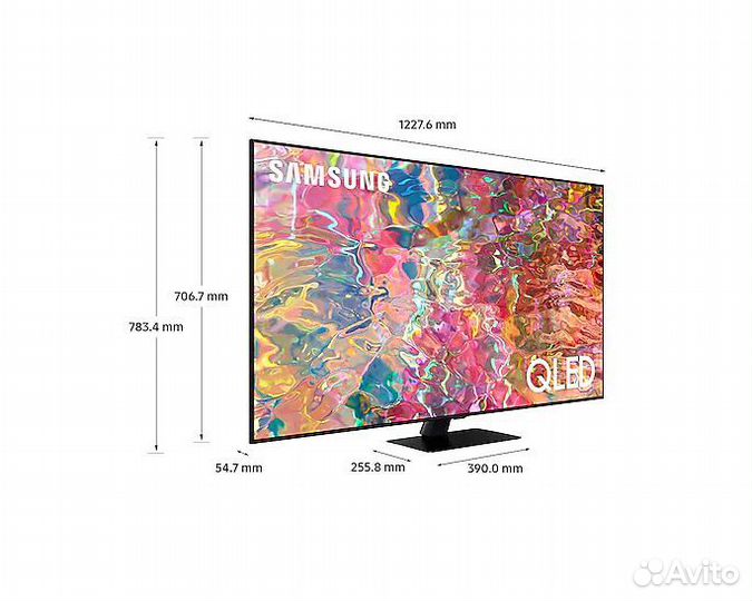55'' qled 4K Q80B QE55Q80bauxru 120 Гц, hdmi 2.1