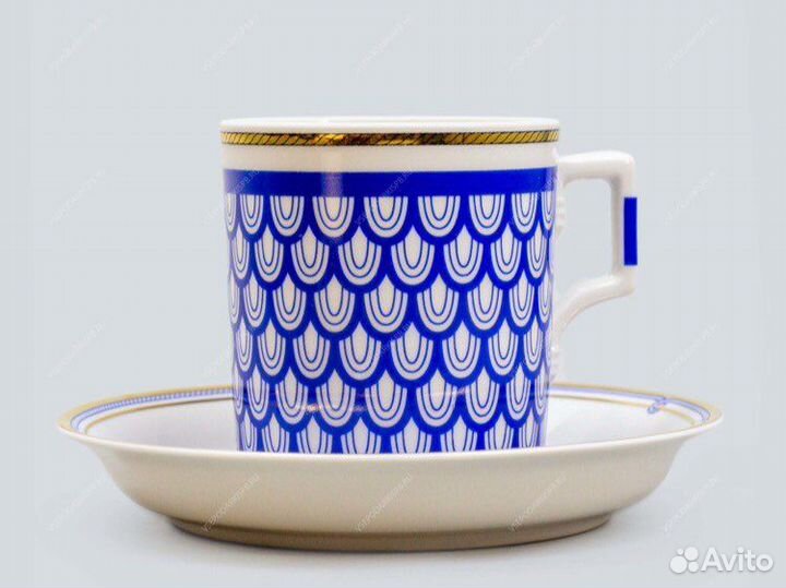 Чашка с блюдцем чайная (220 мл) форма «Гербовая»