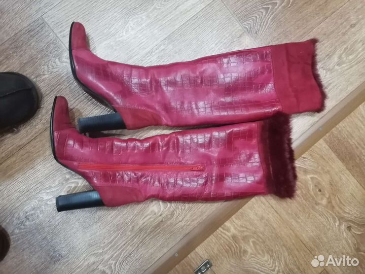 Сапоги женские зимние натуральная кожа