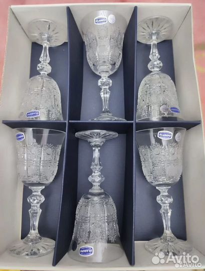 Хрустальные бокалы чехия