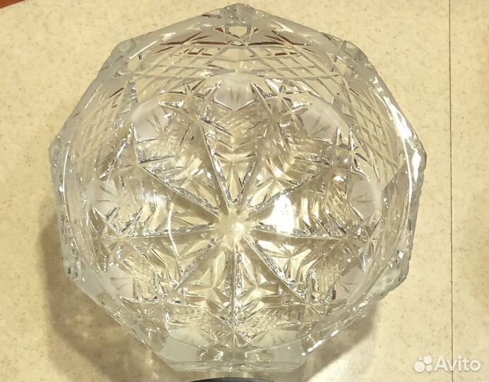 Хрустальная ваза для фруктов СССР