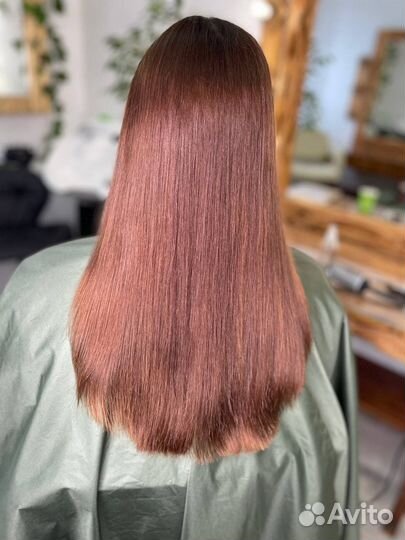 Полировка волос ножницами