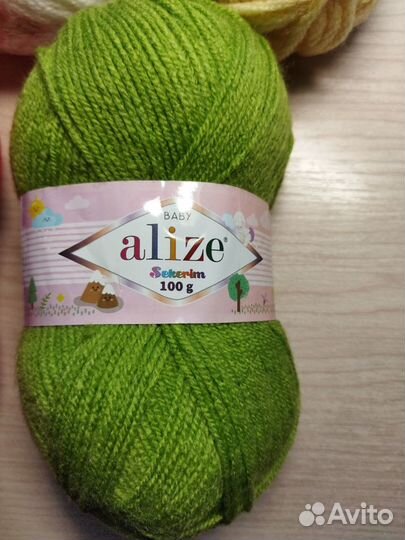 Пряжа для вязания полушерсть моток от