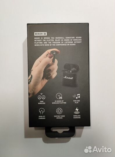 Беспроводные наушники Marshall Minor III, черные